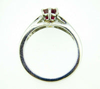 Alluring Platinum 1.10ct Oval Genuine Natural Ruby Ring (#J1877)