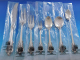 Grande Baroque by Wallace Sterling Silver Flatware Set Service 92 pc Dinner New