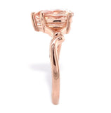 14k Rose Gold 1.37 Carat Genuine Natural Oregon Sunstone Ring 7.75 (#J7554)