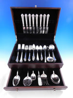Lenox by Durgin Sterling Silver Flatware Set for 8 Service 63 pcs R monogram