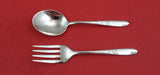 Autumn Leaves by Reed and Barton Sterling Silver Baby Set 4 5/8"