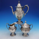 Stradivari by Wallace 3 Piece Sterling Silver Coffee Set Number 6350 (#4109)