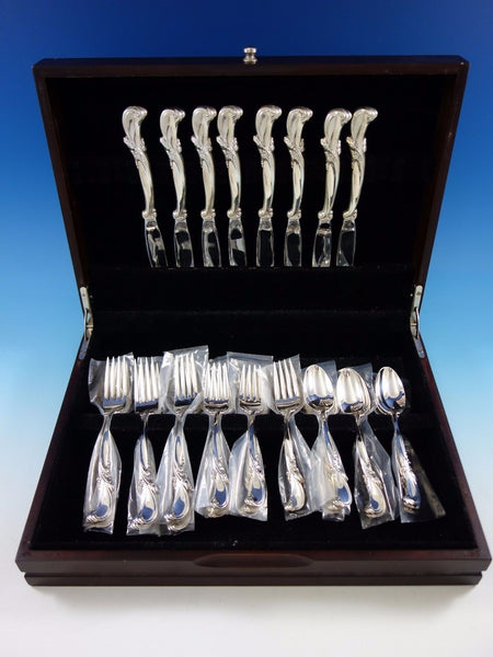 Waltz of Spring by Wallace Sterling Silver Flatware Set for 8 Service 32 pieces