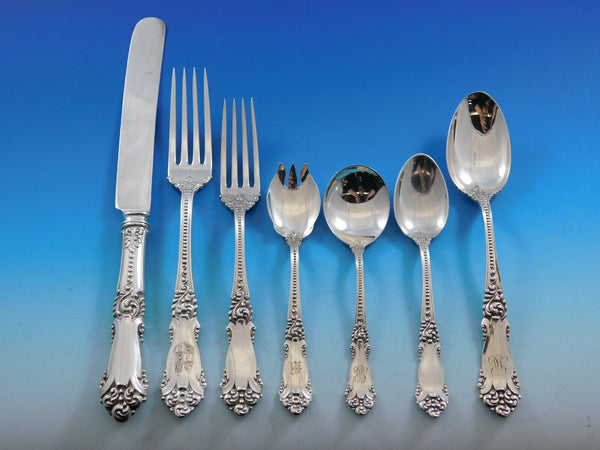 La Marquise by Reed & Barton Sterling Silver Flatware Set Service 66 pcs Dinner