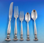 Romance of the Sea Wallace Sterling Silver Flatware Set Shell Motif Dinner 70 pc