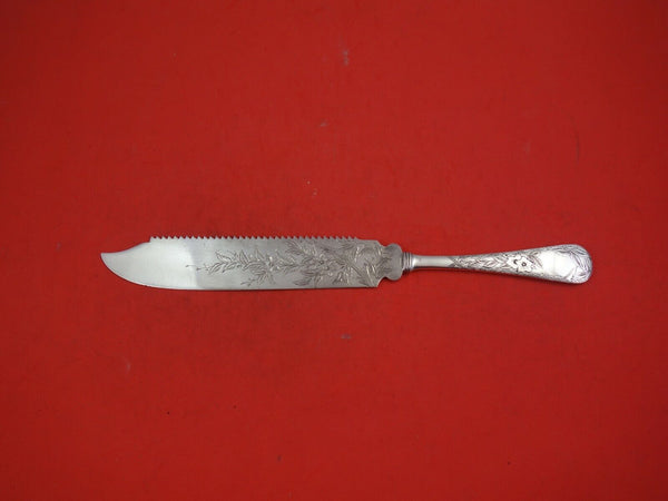 Clematis by Gorham Sterling Silver Cake Saw Knife Bright-Cut 10 1/2"