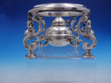 Estate Period English Sterling Silver Kettle with Wood Handle on Stand (#4140)