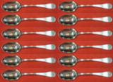 King William by Tiffany and Co Sterling Silver Place Soup Spoon Set 12 pc 7 1/4"