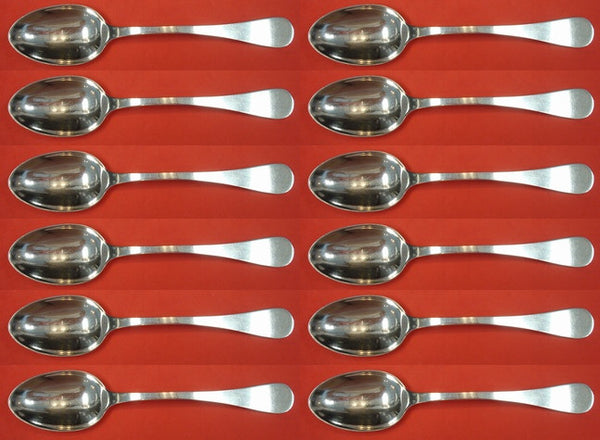 King William by Tiffany and Co Sterling Silver Place Soup Spoon Set 12 pc 7 1/4"