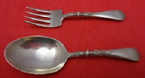 Nellie Custis by Lunt Sterling Silver Baby Set 2pc