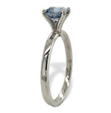 Platinum 1.03 Carat Ceylon Blue Genuine Natural Sapphire Solitaire Ring (#J7319)