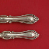 Aaron Hadfield English Victorian Silverplate Fish Serving Set 2pc HH w/Fish Bird