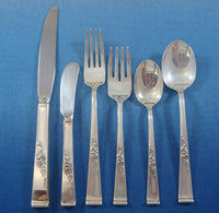 Classic Rose by Reed & Barton Sterling Silver Flatware Set 12 Service 75 Pieces