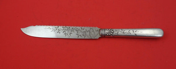 Nightingale by Gorham Sterling Silver Cake Saw HH AS rare 10 3/8"