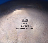Floral by Whiting Sterling Silver Fruit Bowl #1797H 4 1/4" x 10 1/2" (#7534)