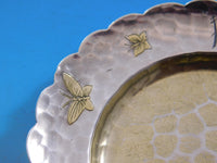 Lap Over Edge Acid Etched by Tiffany Sterling Silver Aesthetic Butter Pats #0058