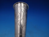 Russian Silver Cordial Cup Engraved Marked #84 1 1/8" x 3" 0.8 ozt (#6710)