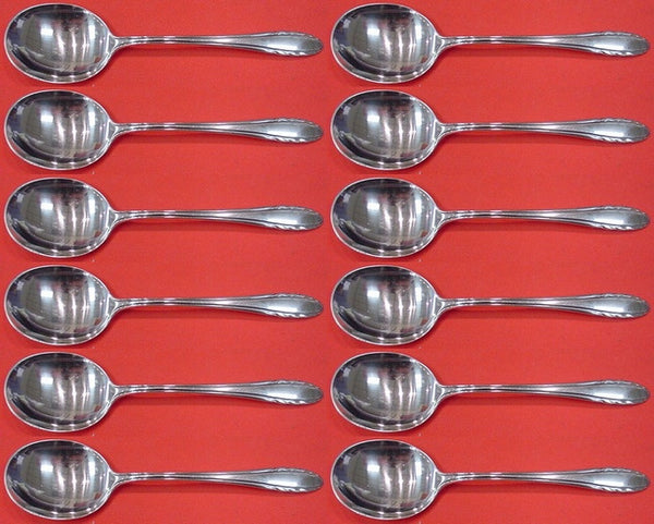 Lyric by Gorham Sterling Silver Cream Soup Spoon Set 12 pieces 6 1/4"