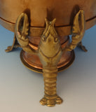 Joseph Heinrichs Lobster Pot Copper & Bronze with 3-D Lobsters (#0195)