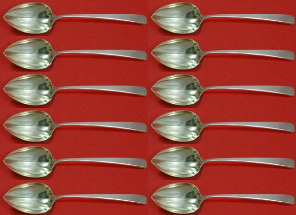 Craftsman by Towle Sterling Silver Grapefruit Spoon Custom Set 12 pcs 6" Fluted