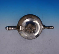 MW Galt Brothers Coin Silver Tea Pot Greek Key Border 3-D Flower Finial (#3924)