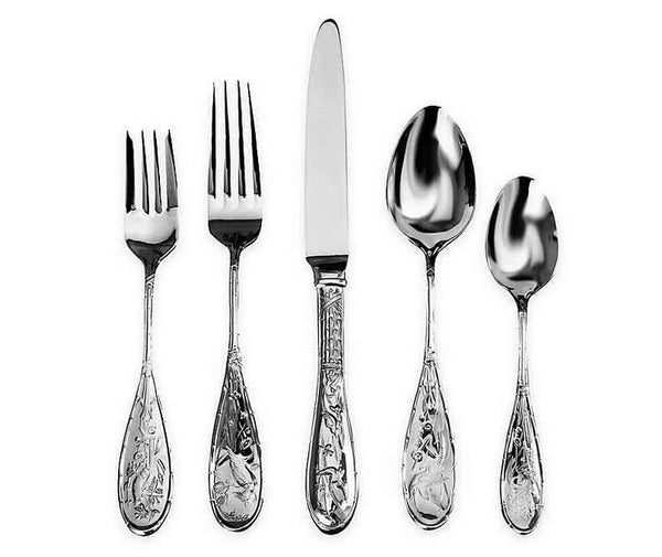 Japanese Bird Audubon by Ricci Stainless Flatware 5-piece Place Setting New