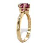 14k Yellow Gold 1.36 Carat Pink Genuine Natural Spinel Solitaire Ring (#J7320)