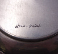 Rose Point by Wallace Sterling Bon Bon Bowl / Wine Coaster #4600-9 (#7109)