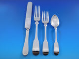 Fiddle by Porter Blanchard Sterling Silver Flatware Set Service Dinner 37 pcs