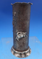 Mixed Metals by Gorham Sterling Silver Desk Item Pen Holder w/Crabs #W37 (#8436)