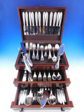 Rubans by Christofle Silverplate Flatware Service 12 Set 171 pcs France Dinner