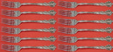 Savannah by Reed & Barton Sterling Silver Regular Fork Set of 12 pcs 7 3/8"