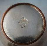 Mixed Metals Gorham Sterling Silver Vase Applied Copper Turtles Aesthetic #6246