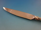 Grande Baroque Wallace Sterling Silver Steak Knife Set 4pc Custom 9 1/4" Serrate