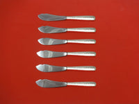 Rambler Rose by Towle Sterling Silver Trout Knife Set 6pc. Custom Made 7 1/2"