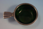 Bernadotte by Georg Jensen Sterling Silver Salt Dip with Green Enamel #9 (#1544)