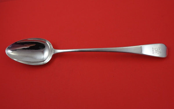 Eley and Fearn English Georgian Sterling Silver Platter Spoon w/ Lion Axe Crest