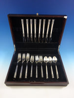 Aegean Weave Plain by Wallace Sterling Silver Flatware Set Service 32 Pieces