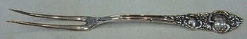 Navarre by Lunt Sterling Silver Strawberry Fork 2-Tine 4 3/4"