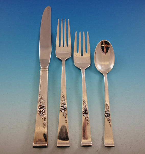 Classic Rose by Reed & Barton Sterling Silver Flatware Service 12 Set 48 pieces