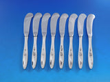 Rose Solitaire by Towle Sterling Silver Butter Spreader HH Paddle Set of 12 pcs