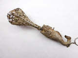 Sterling Filigree Tussie Mussie Posey Posy Holder with Fish Handle (#J1235)