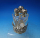 Wave Edge by Tiffany and Co Sterling Silver Stand w/Three Bottles #14560 (#5407)