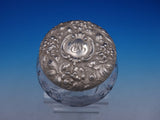 Rose By Stieff Powder Jar with Sterling Silver Lid and Daisy Jar Repousse #4396