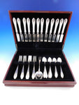 Colonial A Engraved by Whiting Sterling Silver Flatware Set Service 39 pc S mono