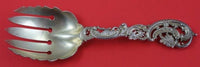 Du Barry by Durgin Sterling Silver Vegetable Serving Fork Gold Washed 9"