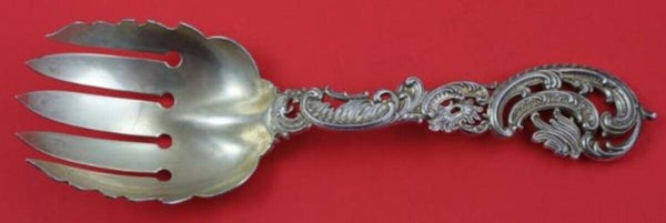 Du Barry by Durgin Sterling Silver Vegetable Serving Fork Gold Washed 9"