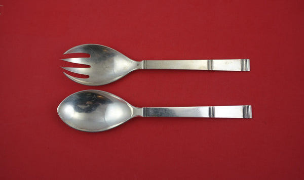 Cardinal by Grann and Laglye Danish Sterling Silver Salad Serving Set AS 9 1/4"