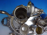 Grande Baroque by Wallace Silverplate Tea Set 4pc with Tray (#8643) Lovely!