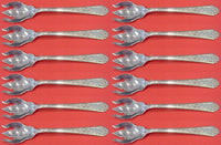 Mary II by Lunt Sterling Silver Ice Cream Fork Custom Chantilly Set 12 pc 5 1/2"